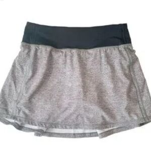 Lululemon Athletica Black and Gray Skirt